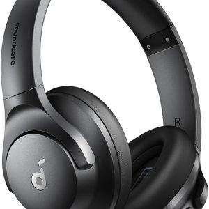 soundcore by Anker Q20i Hybrid Active Noise Cancelling Headphones, Wireless Over-Ear Bluetooth, 40H Long ANC Playtime, Hi-Res Audio, Big Bass, Customize via an App, Transparency Mode, Ideal for Travel